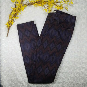 FREE PEOPLE | purple tribal print skinny jeans